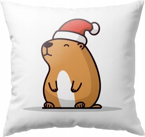 Kapibara Párna Karácsonyi Mikulás Ajándék Karácsonyra Capy