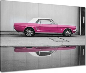 Vászonkép 80x60 Rózsaszín Ford Mustang Usa