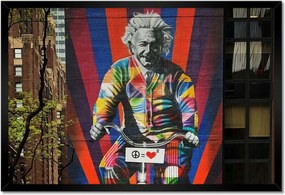 Poszterek keretben 60x40 Albert Einstein Graffiti