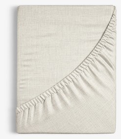 Goldea körgumis pamut lepedő - világos vászonszövésű 80 x 160 cm