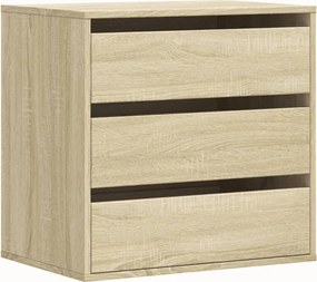 vidaXL sonoma tölgy színű szerelt fa fiókos sarokszekrény 60x41x58 cm