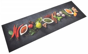 mosható fűszermintás bársony konyhaszőnyeg 60x180 cm