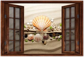 Poszterek 60x40 Kagylók Tengeri homok