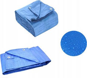 10m x 8m Védőponyva Kék Vízálló takaróponyva 8x10