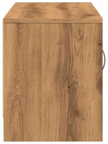 kézműves tölgy színű szerelt fa TV-szekrény 102x30x37,5 cm