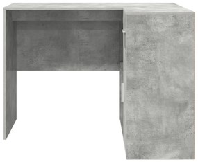 Sarokíróasztal Beton Szürke 102x88x75 cm Mérnöki fa