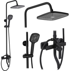Zuhanyszett REA ARGUS BLACK MATT