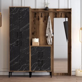 Berlin ABC - Walnut, Black Marble
