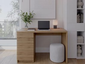Íróasztal BISETT fiókokkal 120x60 cm, tölgy artisan
