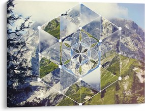 Kép - Geometriai ábra (70x50 cm)