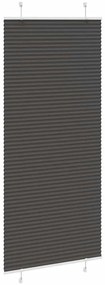 pliszírozott redőny fekete 100x200 cm szövetszélesség 99,4 cm