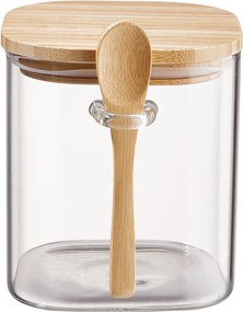 COMPOSITION tárolóedény üveg/bambusz, 750 ml