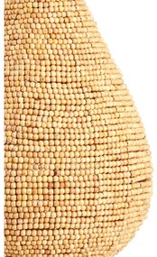 Natúr színű függőlámpa fa búrával ø 40 cm Kabinda – Light &amp; Living
