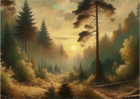 Kép - Napfény az erdőben (70x50 cm)