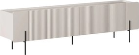 Malmi TV szekrény 200 cm - kasmír / fekete lábak
