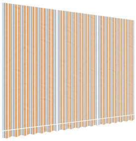 Többszínű csíkos pótszövet napellenzőhöz 4,5 x 3 m