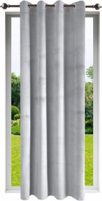 Sima velúr függöny 140x250 cm, karikás, velúr függöny, velvet, fémgyűrűs
