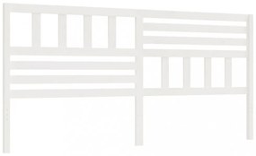 fehér tömör fenyőfa ágyfejtámla 186 x 4 x 100 cm
