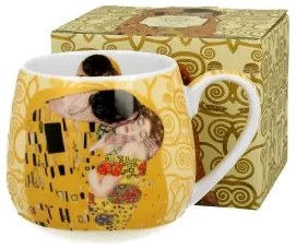 Porcelánbögre 430ml, dobozban, Klimt:The Kiss