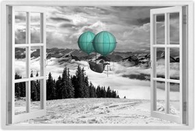 Poszterek 90x60 Menta léghajó