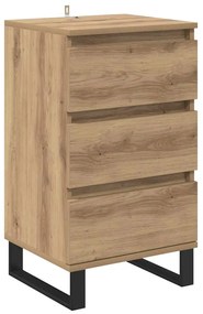 Széf fiókkal kézműves tölgy Faanyag