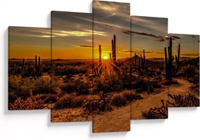 Kép - A nap vége az arizonai sivatagban (150x105 cm)