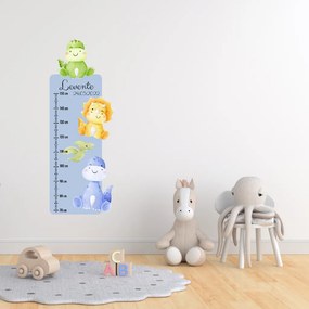 PIPPER. Textil falmatrica "Gyermek magasságmérő névvel  - Dinoszauruszok 2"