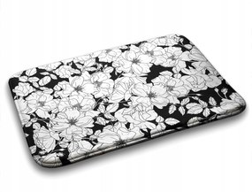 Fürdőszobaszőnyeg vegyes minták Virágok Rózsa 75x45 cm