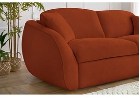 Narancssárga kinyitható kanapé 235 cm Cezanne – Bobochic Paris