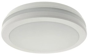 LED mennyezeti lámpa mozgásérzékelővel, 20W, 230V, 3000/4000/6500K, IP54, fehér