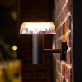 Zuma Line WT33111 - LED napelemes fali lámpa BLUET LED/2,5W/2000mAh IP44 fekete