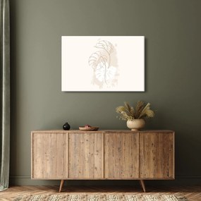 Kép - Line art monstera N⁰1 (90x60 cm)