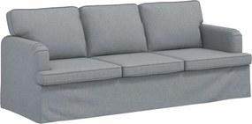 vidaXL Kanapé Világosszürke 201 x 80 x 85 cm szövet