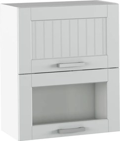 Felső szekrény, világosszürke/fehér, JULIA TYP 8