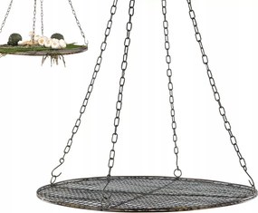 Kosár Gyümölcskosár Zöldség Dekoráció 60cm akasztós lapos nagy