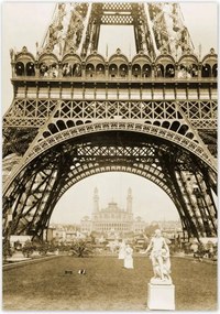 Poszterek 70x100 Régi kép az Eiffel-toronyról