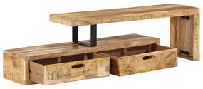 tömör mangófa TV-állvány (118-200) x 30 x 40 cm