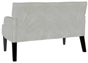 vidaXL Chesterfield Pad Világosszürke 112 x 65,5 x 75 cm Bársony