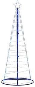 kék LED karácsonyfa 200 LED 182 cm