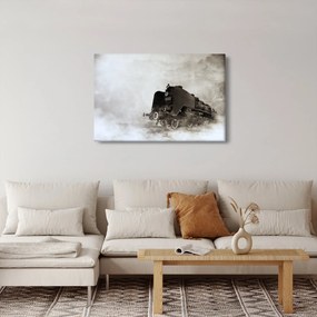 Kép - Vonat a ködben (90x60 cm)