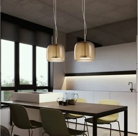 MORETTI MO5452 AMBER Egyágú Függesztett Lámpa Üveg LED IP20