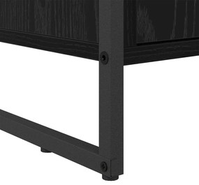 Cipőszekrény tárolóval Fekete tölgy 79 x 36 x 100 cm Faanyag