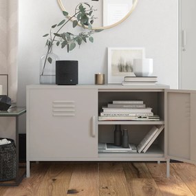 Krémszínű fém szekrény 100x64 cm Bradford – Støraa