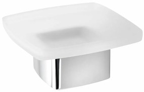 GEDY 545113 Lounge szappanadagoló állványra, tejes üveg/króm