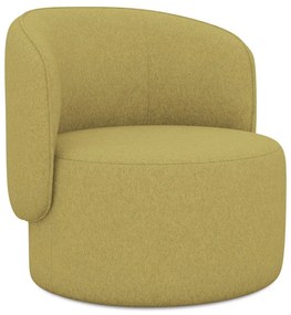 Mustársárga fotel Ipo – Makamii