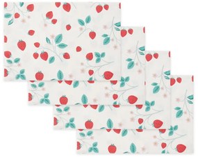 Tányéralátét szett 4 db-os 30x46 cm Strawberry Garden – Catherine Lansfield