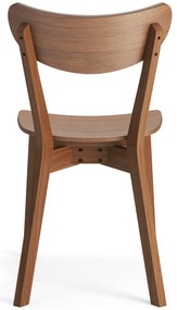 MAZZONI EXPORT ROXY Természetes Dió - RETRO FA SZÉK NAPPALIBA ÉTKEZŐBE KONYHÁBA