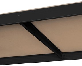 Polcos fém állvány 2 az 1-ben 5 polc garázshoz 180x90x40cm polconkénti teherbírással 750kg fekete