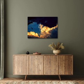 Ejtőernyős a felhőkben képe (70x50 cm)
