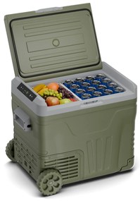 Klarstein PolarForce 50L kompresszoros hűtődoboz, LCD panel, világítás, off-road, akkumulátorvédelem, 12V/230V